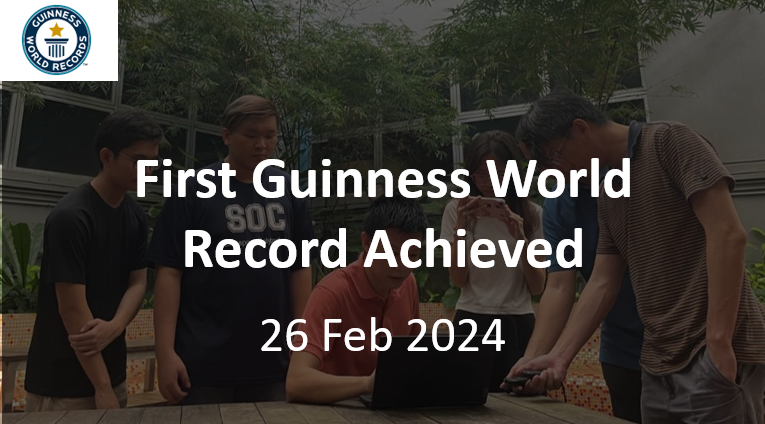 first guinness world record acheived, 26 Feb 2024