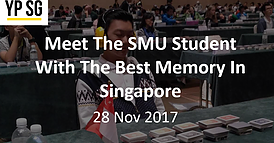 Meet the SMU student with the best memory in Singapore, 28 Nov 2017